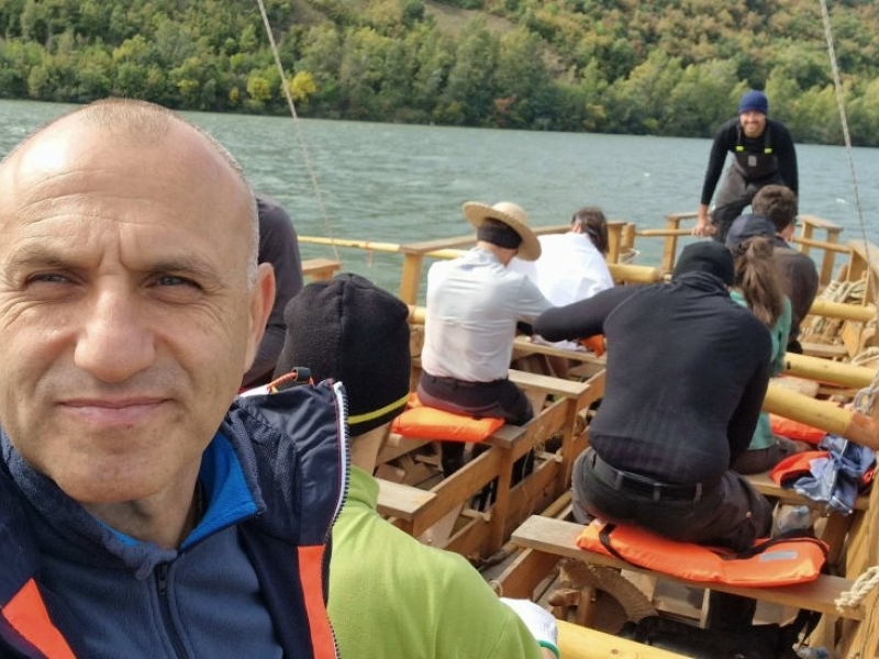 Реплика на римска лодка "Danuvina Alacris" пристига в Свищов на 8 октомври 