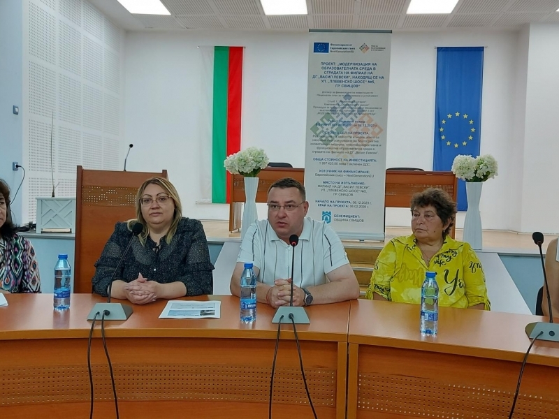 Община Свищов откри модернизираната сграда на филиала на ДГ „Васил Левски“, финансирана по Националния план за възстановяване и устойчивост 